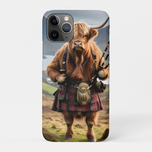 Schotse Hoogland Rund Bagpiper, Case-Mate iPhone Case (Achterkant)
