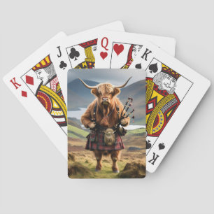 Schotse Hoogland Rund Dudelsackspeler,  Pokerkaarten