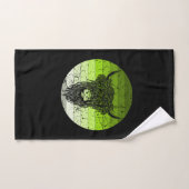 Schotse Hoogland Rund Retro Handdoek (Handdoek)