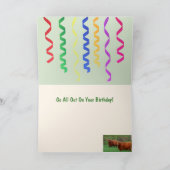 Schotse hoogland Steer Party Birthday Kaart (Binnen)