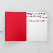 Schotse hoogland Steer Pig Birthday Kaart (Binnen)