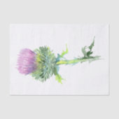 Schotse hoogland Thistle Waterverf Tissuepapier (Voorkant)