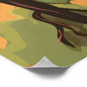 Schotse hoogland Vintage Travel poster (Hoek)