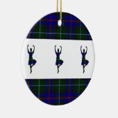 Schotse hooglanddansers dubbelzijdig keramisch ornament (Rechts)