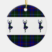 Schotse hooglanddansers dubbelzijdig keramisch ornament (Voorkant)