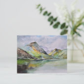 Schotse hooglanden briefkaart (Staand voorkant)