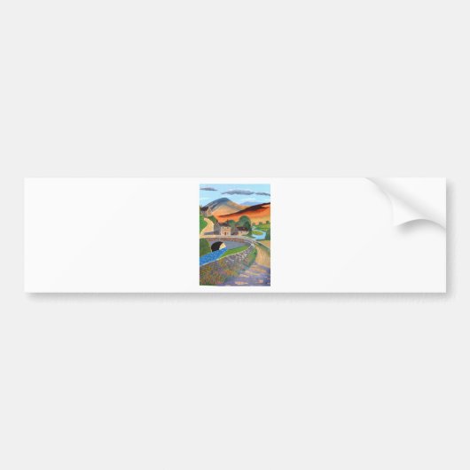Schotse hooglanden bumpersticker (Voorkant)