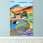Schotse Hooglanden canvas kunst (Insitu (Houten vloer))