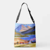 Schotse Hooglanden Cross-Body Tas (Achterkant)
