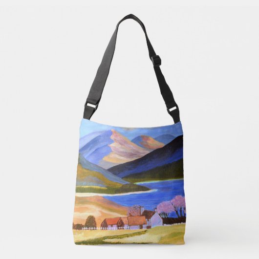 Schotse Hooglanden Cross-Body Tas (Voorkant)