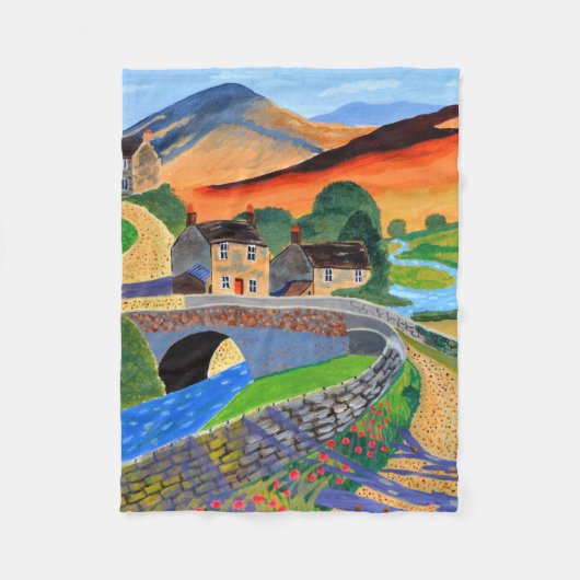 Schotse Hooglanden Fleece Blanket Deken (Voorkant)