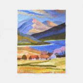 Schotse Hooglanden fleece deken (Voorkant)