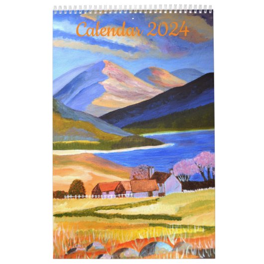 Schotse Hooglanden Kalender 2024 (Hoes)