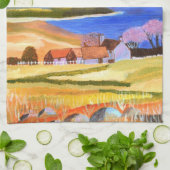 Schotse Hooglanden keukenhanddoek (Gevouwen)