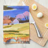 Schotse Hooglanden keukenhanddoek (Quarter Fold)