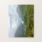 Schotse Hooglanden, loch en groene bergdal Legpuzzel (Verticaal)