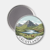 Schotse Hooglanden Reizen Magneet (Voorkant / Achterkant)