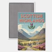  Schotse Hooglanden Reizen Magneet (Voorkant / Achterkant)