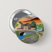 Schotse hooglanden ronde button 5,7 cm (Voorkant /achterkant)