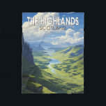 Schotse Hooglanden Schotland Travel Art  Fleece Deken<br><div class="desc">Schotse Hooglanden in een vectorkunststijl. De Schotse Hooglanden zijn een bergachtig gebied dat het noordwesten van Schotland omvat.</div>