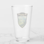 Schotse Hooglanden Schotland Travel Art Glas (Achterkant)