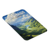 Schotse Hooglanden Schotland Travel Art  Magneet (Rechterzijde)