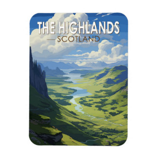 Schotse Hooglanden Schotland Travel Art Magneet