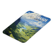Schotse Hooglanden Schotland Travel Art  Magneet (Linkerzijde)