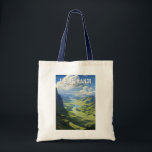 Schotse Hooglanden Schotland Travel Art  Tote Bag<br><div class="desc">Schotse Hooglanden in een vectorkunststijl. De Schotse Hooglanden zijn een bergachtig gebied dat het noordwesten van Schotland omvat.</div>