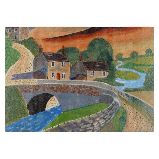 Schotse hooglanden snijplank (Voorkant)