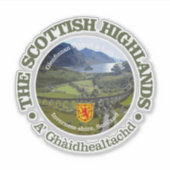 Schotse hooglanden sticker (Voorkant)