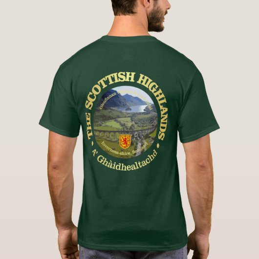 Schotse hooglanden t-shirt (Achterkant)