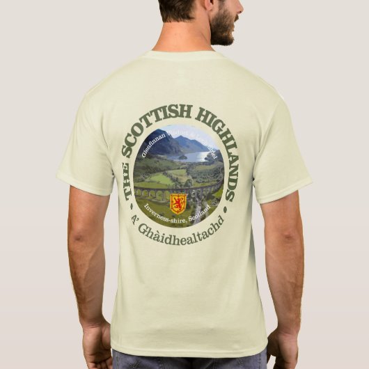 Schotse hooglanden t-shirt (Achterkant)