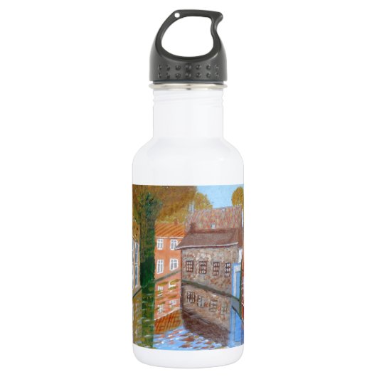 Schotse hooglanden waterfles  (Voorkant)