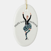 Schotse hooglandendanser - Fling Keramisch Ornament (Rechts)