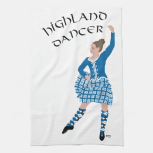 Schotse hooglandendanser - Teal Theedoek