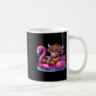 Schotse Hooglander Flamingo ol Drijven Zomer Hawai Koffiemok