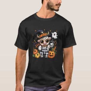 Schotse Hooglander Koe Spookachtig Schattig Hallow T-shirt