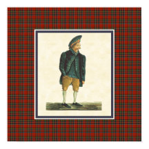 Schotse Hooglander Moozie Tartan Border
