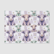 Schotse Hooglander Paarse Salie Paasbloemen Pastel