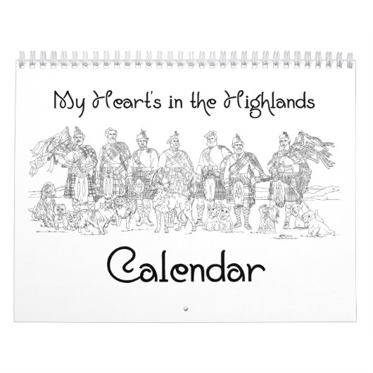 Schotse Hooglanders en Kastelen KALENDER (Hoes)
