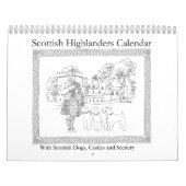 Schotse Hooglanders, kastelen en honden Kalender (Hoes)