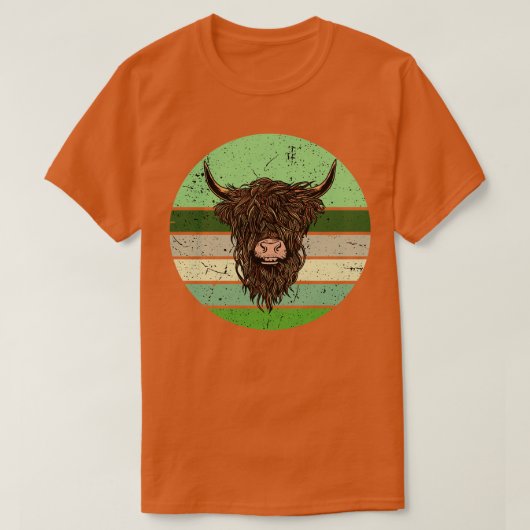Schotse Hooglanders Koe T-shirt (Design voorkant)