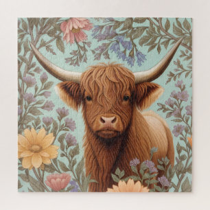 Schotse Hooglanders Pastel William Morris Geïnspir Legpuzzel