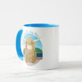 Schotse hooglandkabel met Ocean Salty Hair Mok (Voorkant links)