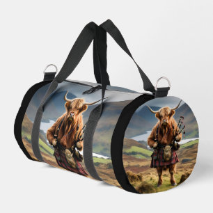 Schotse Hooglandkoe Dudelsackspeler,  Plunjezak