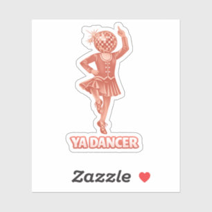 Schotse humor leuk danser Gefeliciteerd Sticker