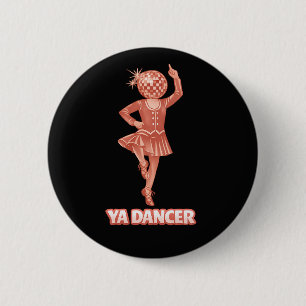 Schotse humor leuke danser Gefeliciteerd Ronde Button 5,7 Cm