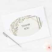 Schotse Ierse Shamrock Distel Bedankt Sticker (Envelop)