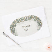 Schotse Ierse Shamrock Distel Bedankt Sticker (Envelop)